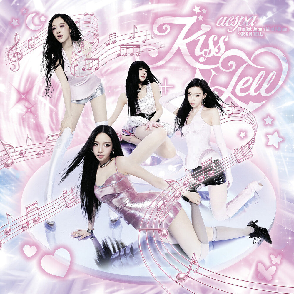 the album cover for Aespa - Kiss N Tell (Kiss N Tell Ver)