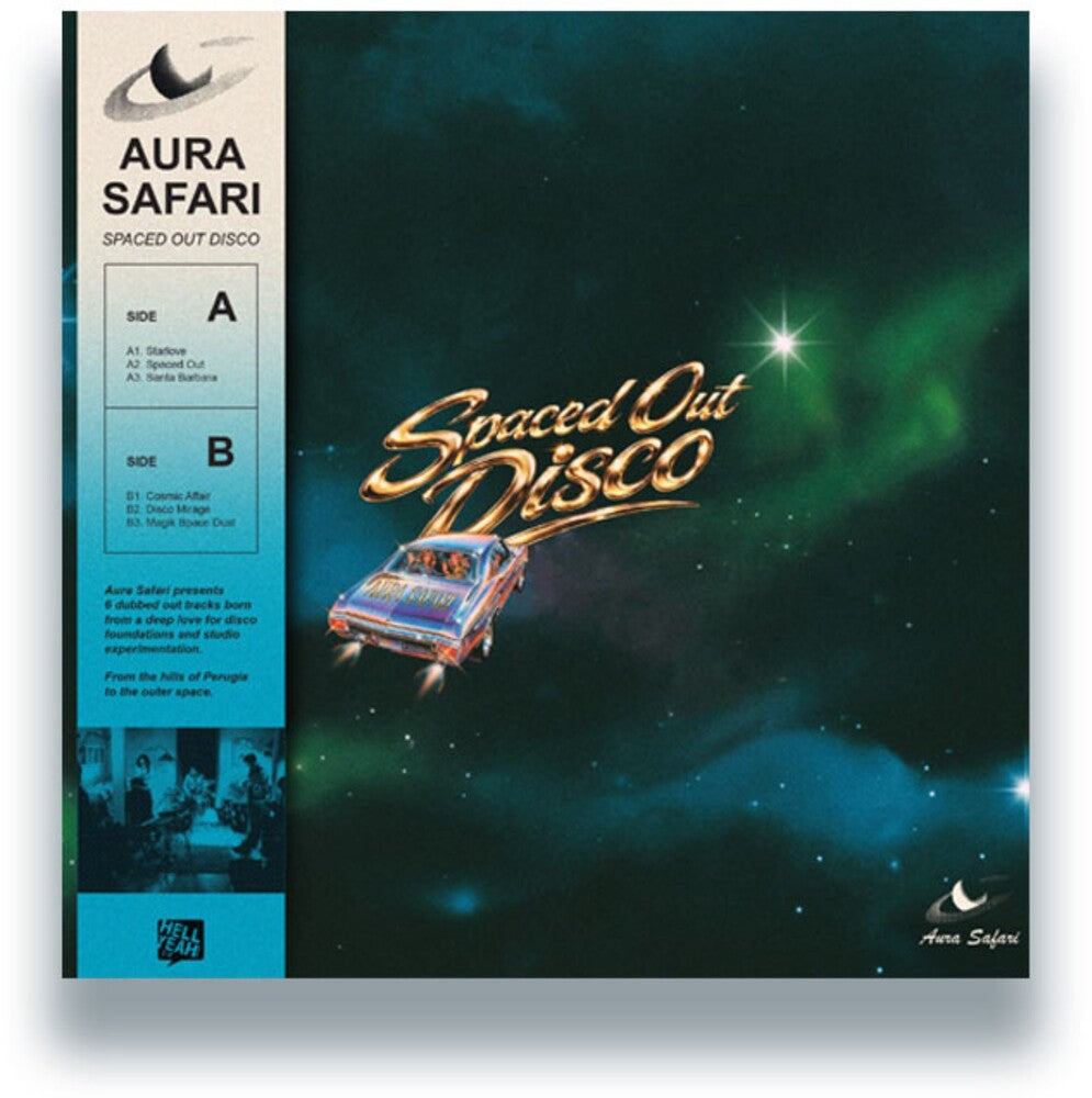 the album cover for Aura Safari - Spaced Out Disco