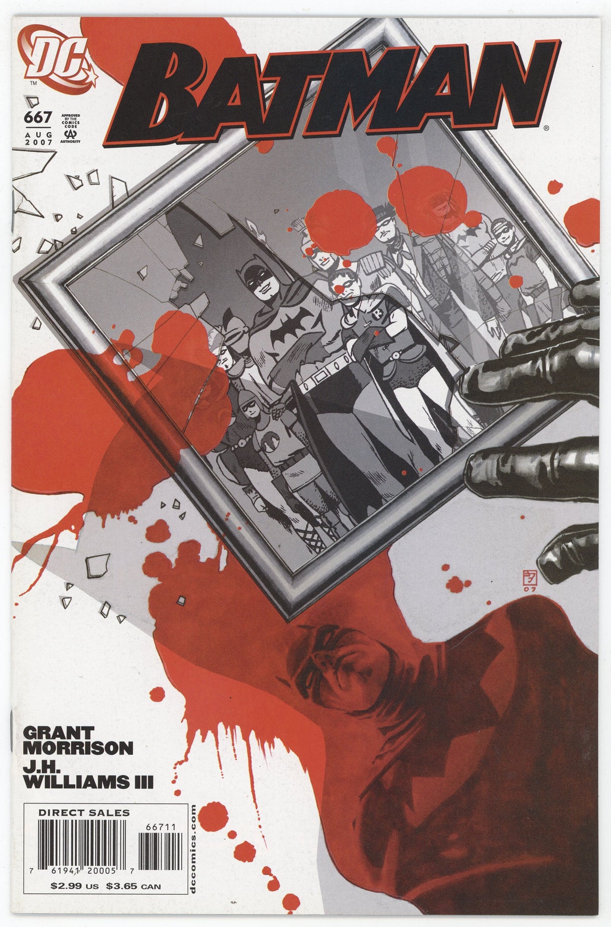 Batman 667 DC 2007 NM J.H. Williams Grant Morrison RIP Prelude 1