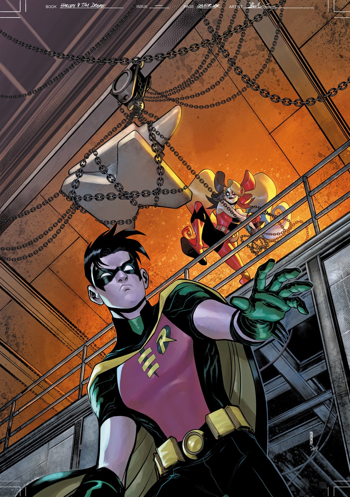 Tim Drake Robin #1 C David Baldeon Harley Quinn 30Th Anniversary Card Stock Variant (09/27/2022) Dc