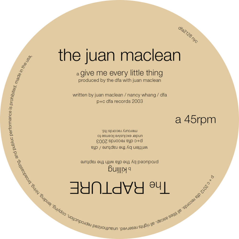 the album cover for Juan Maclean & Shit - Split