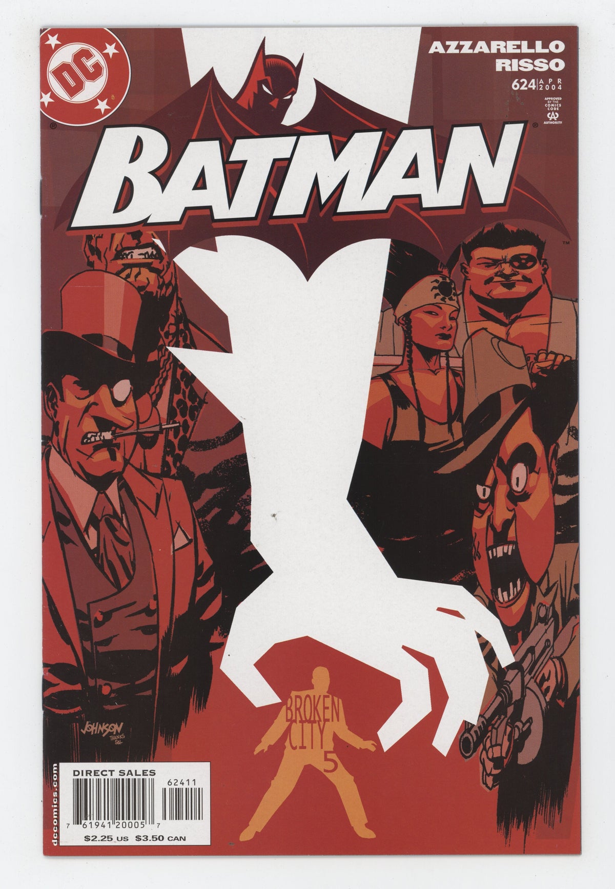Batman 624 DC 2004 Dave Johnson Brian Azzarello Penguin