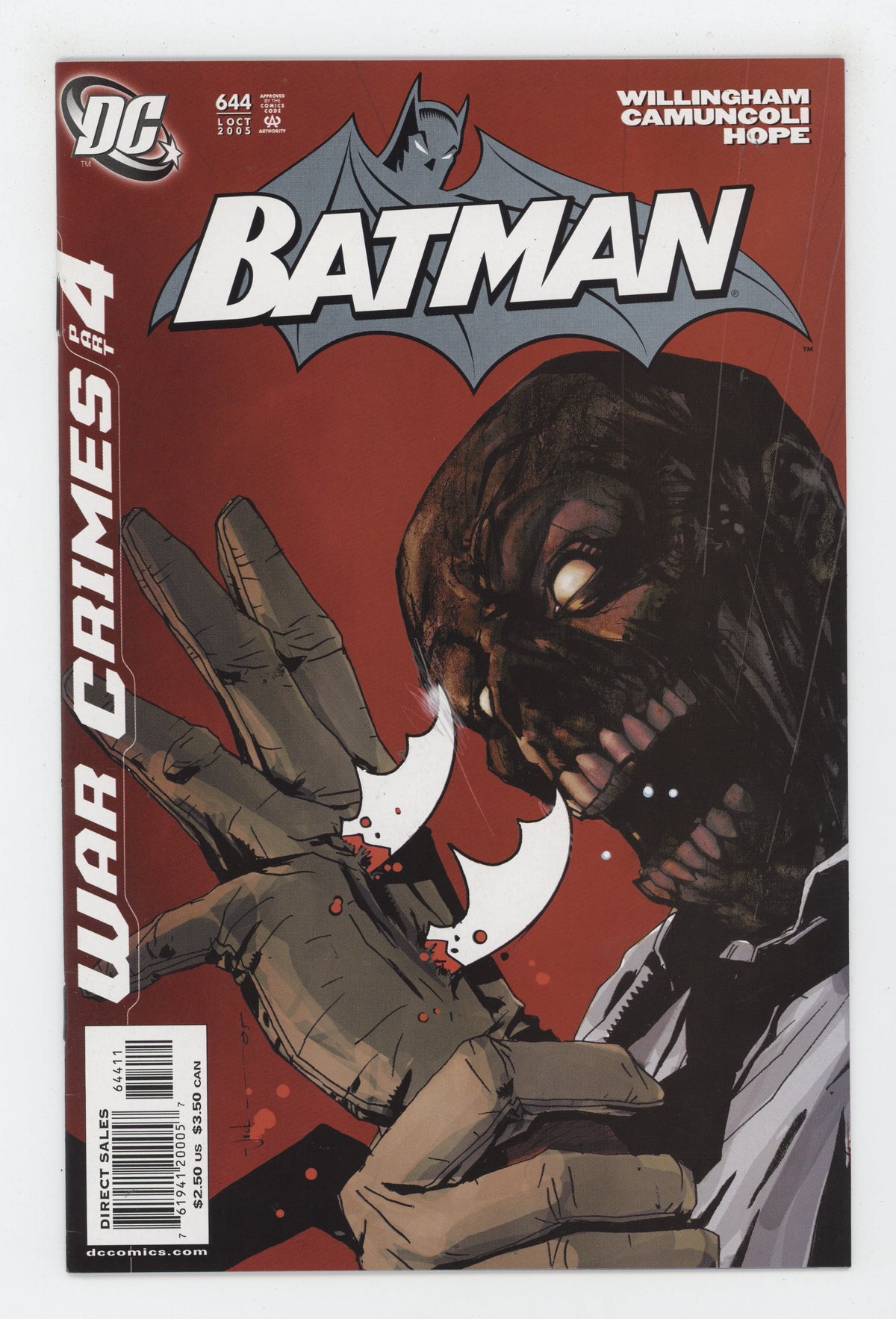 Batman 644 DC 2005 Jock Bill Willingham Black Mask Joker