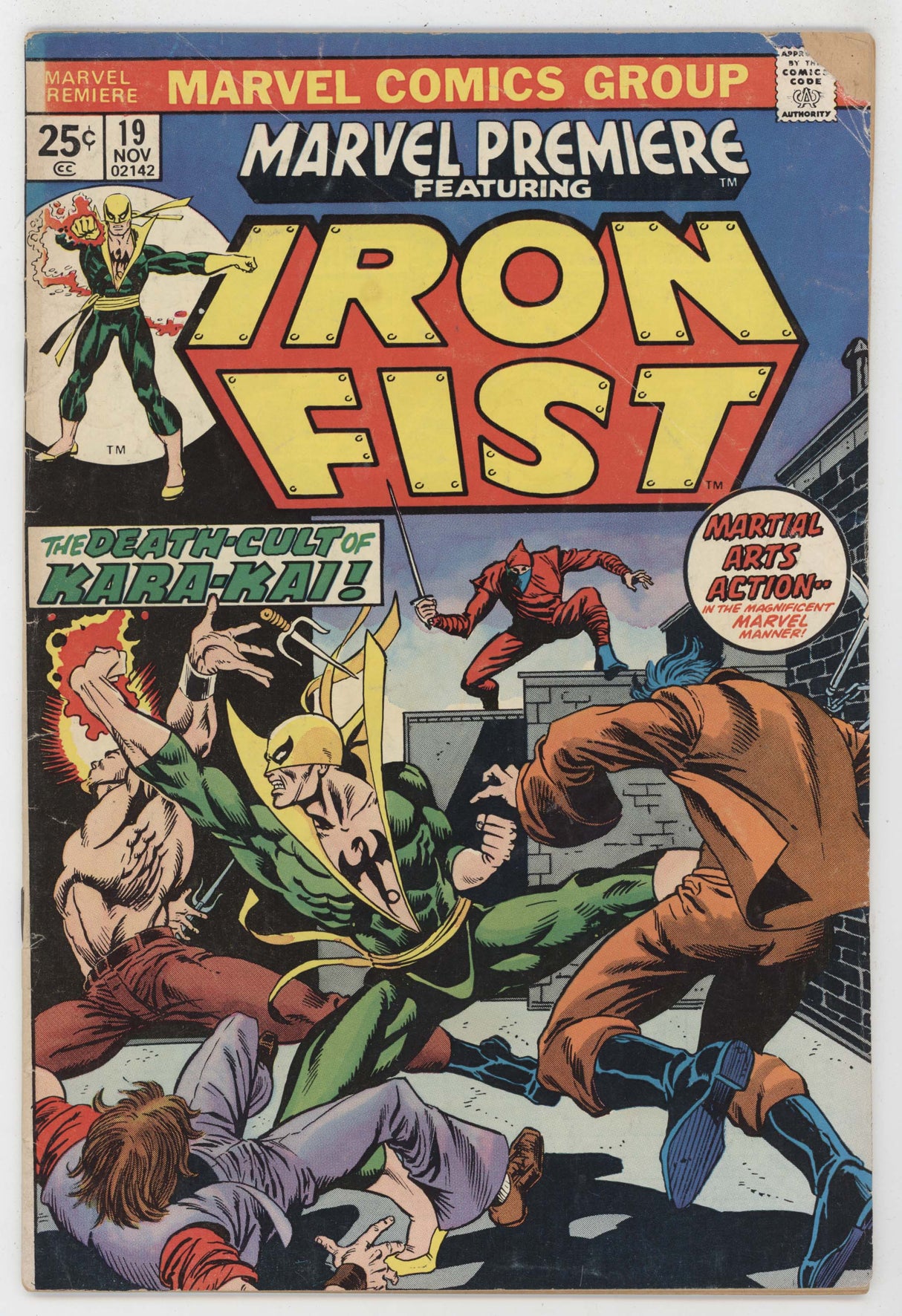 Marvel Premiere 19 1974 GD VG Iron Fist 1st Colleen Wing Jim Starlin Hulk 181 Ad