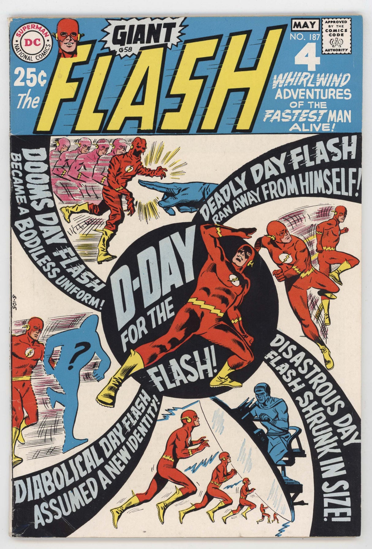 Flash 187 DC 1969 FN Ross Andru 109 116 128 141