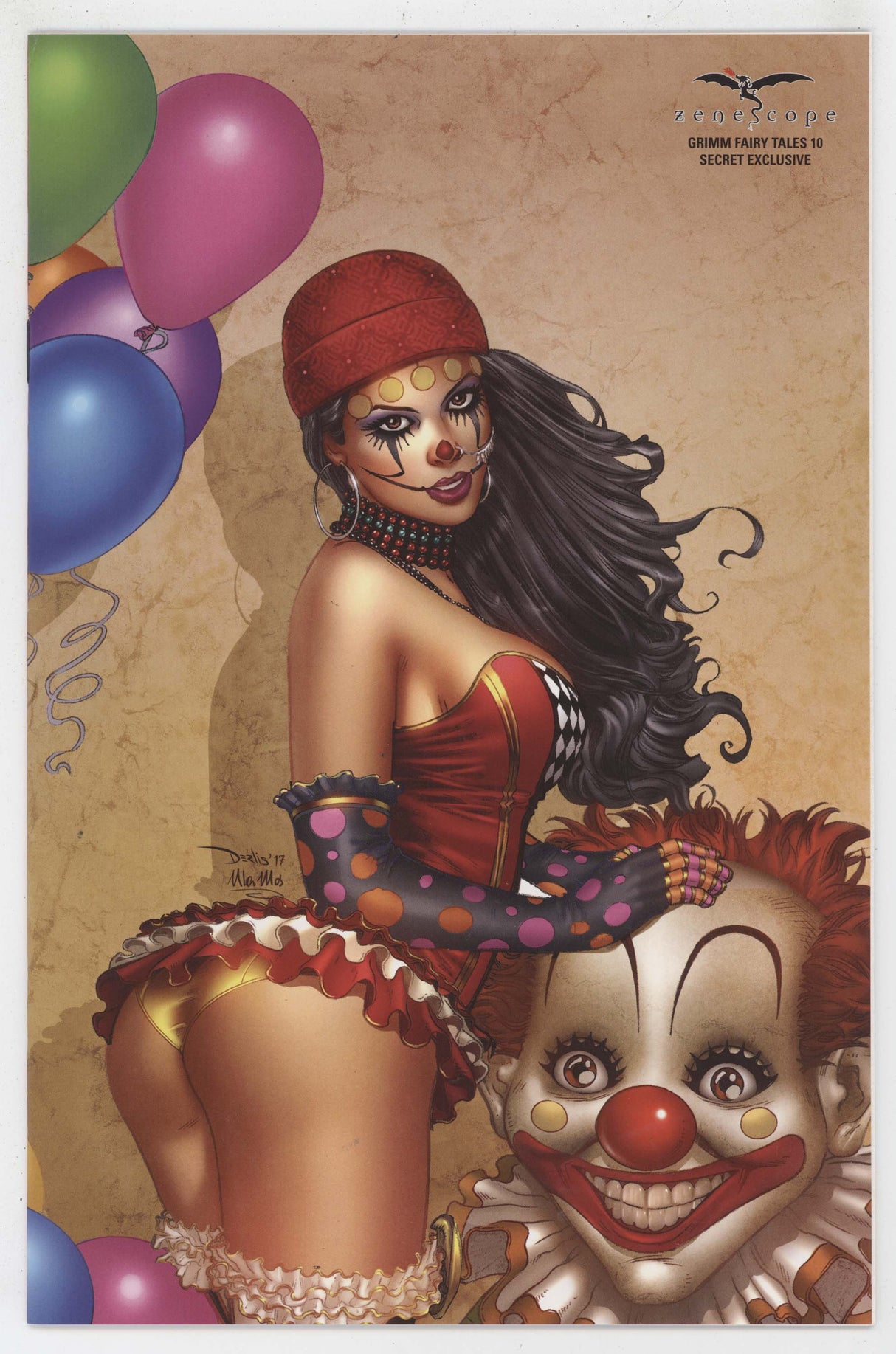 Grimm Fairy Tales 10 Zenescope 2017 VF Derlis Santacruz Secret Cosplay Variant