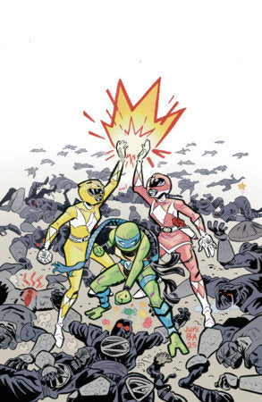 Mighty Morphin Power Rangers Teenage Mutant Ninja Turtles Iii #5 J 1:5 Virgin Foil Tba (03/18/2026) Boom
