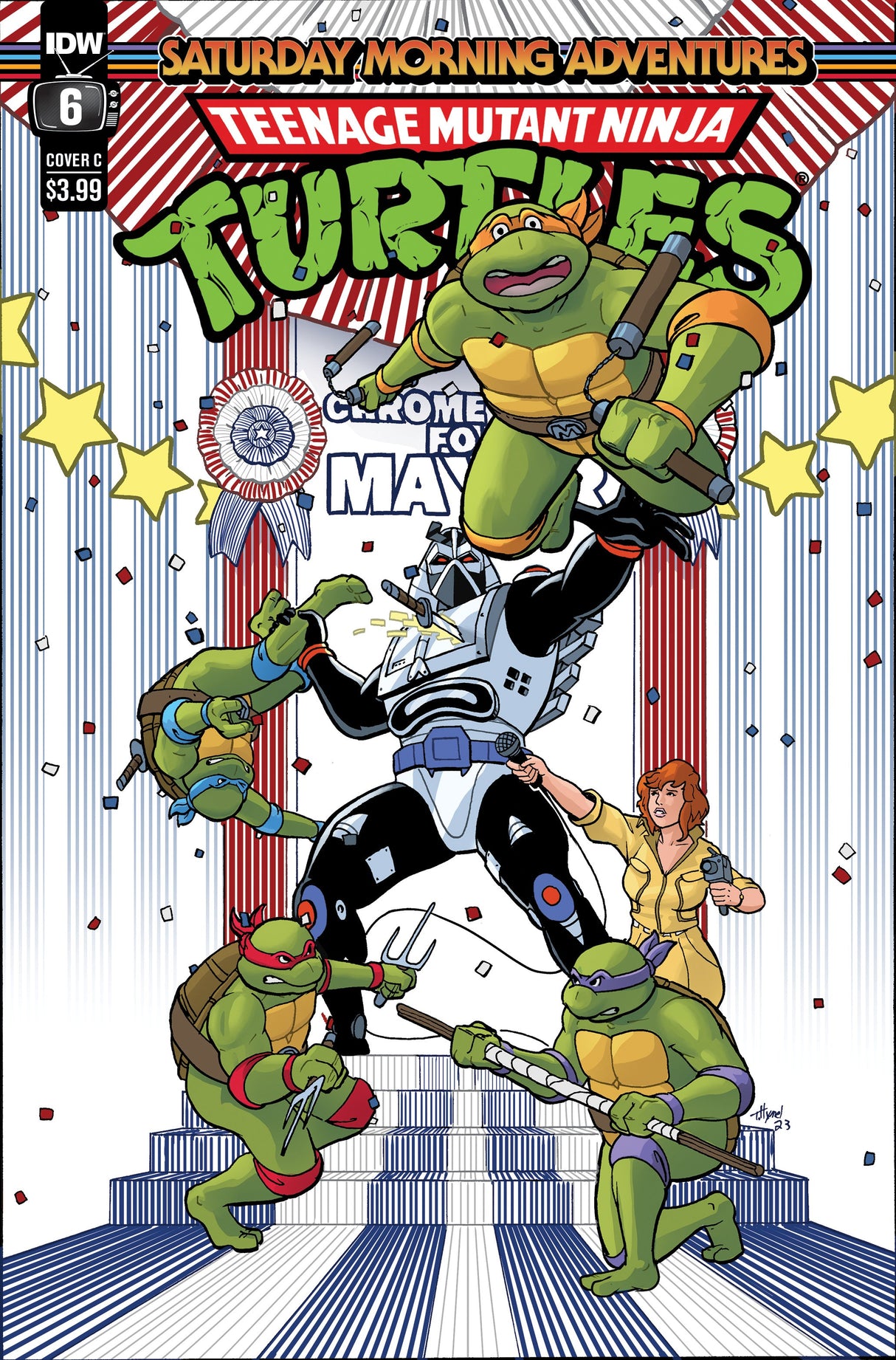 Teenage Mutant Ninja Turtles Tmnt Saturday Morning Adv 2023 #6 C Hymel Variant (10/25/2023) Idw
