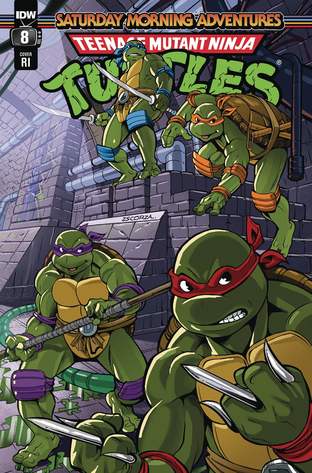 Teenage Mutant Ninja Turtles TMNT Saturday Morning Adv 2023 #8 C 1:10 Escorzas (12/27/2023) Idw