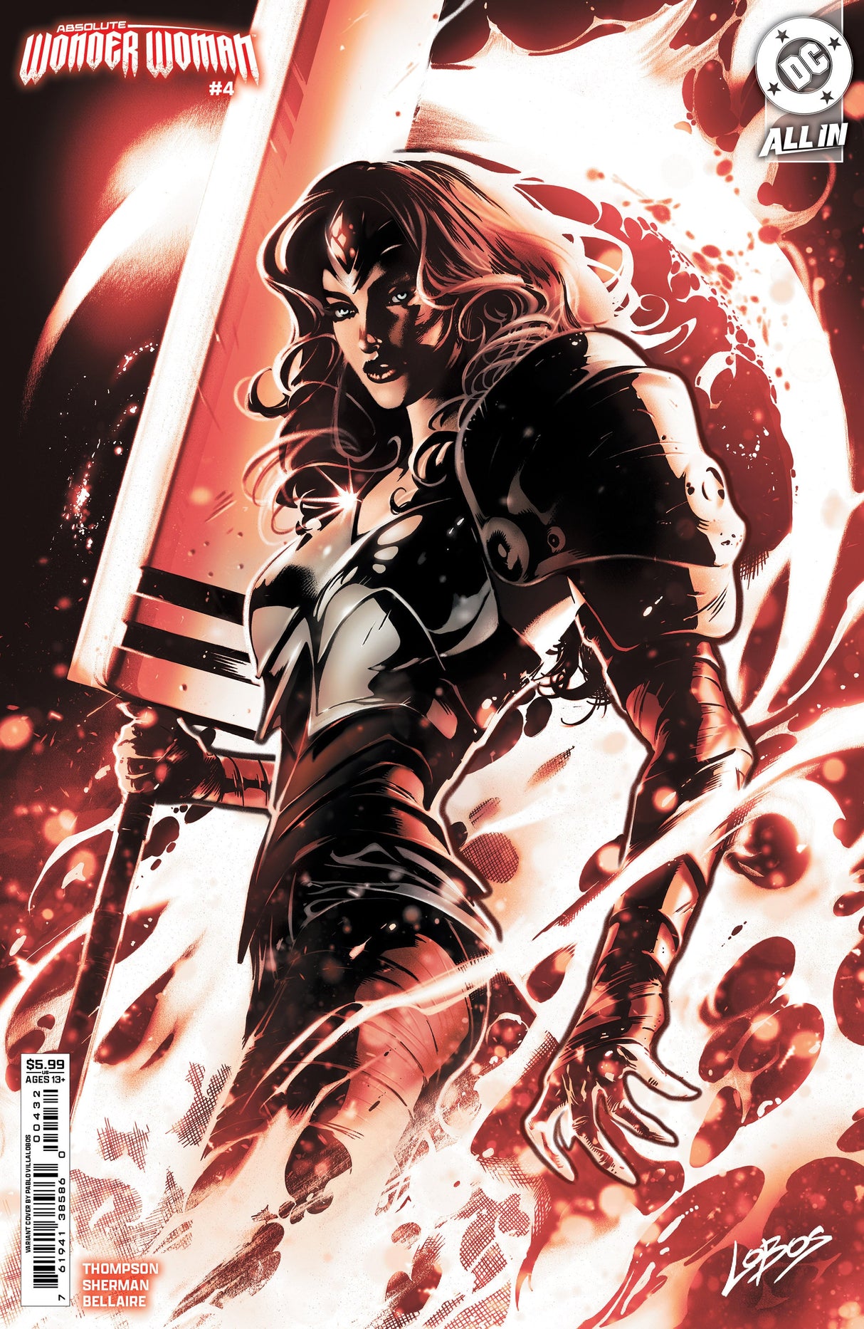 Absolute Wonder Woman #4 A1 Cover Set Of 6 1:25 1:50 (01/22/2025) Dc
