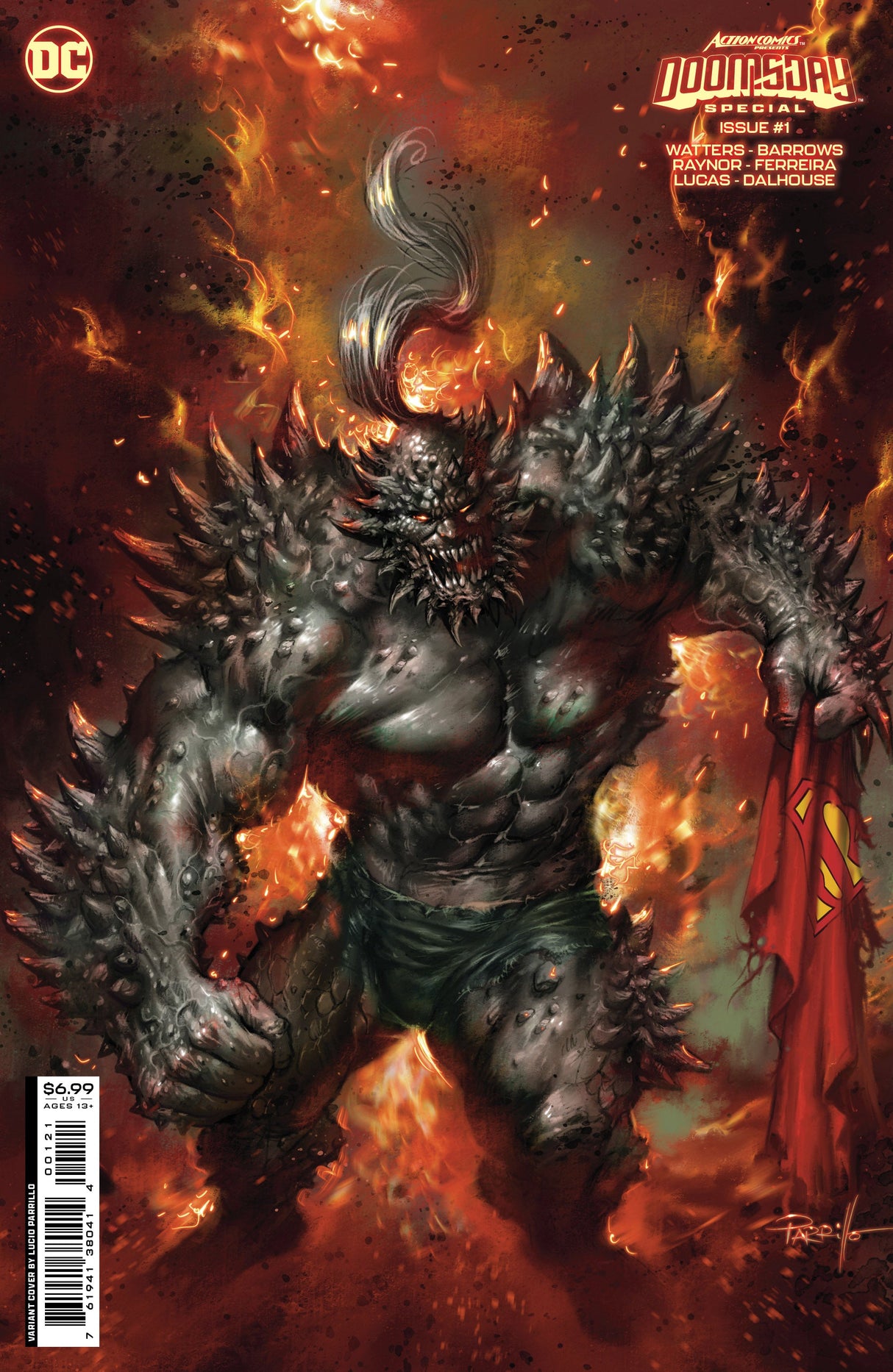 Superman Action Comics Presents Doomsday Special #1 (One Shot) B Lucio Parrillo Card Stock Variant (08/29/2023) Dc