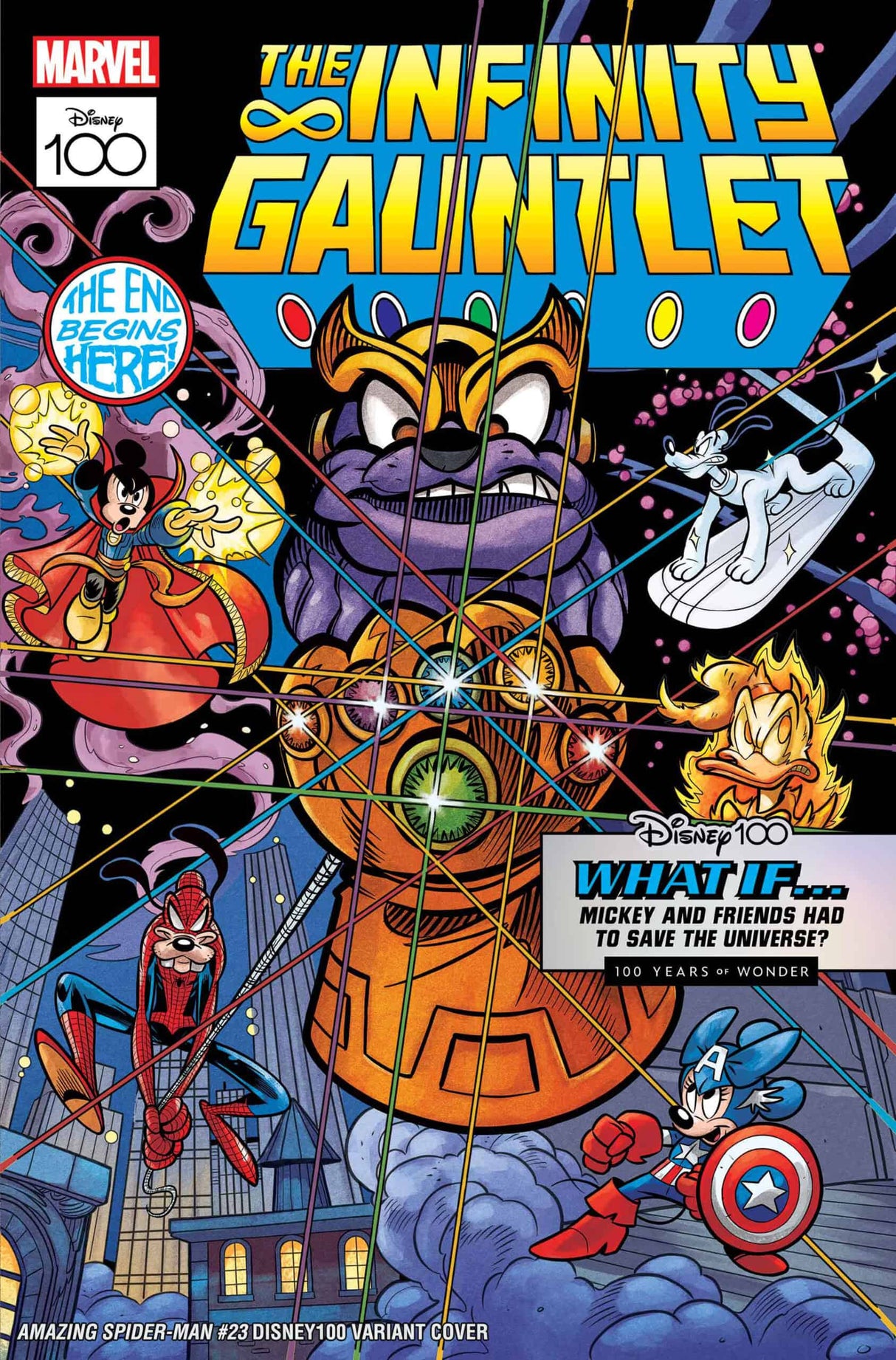 Amazing Spider-Man #23 Disney 100 Pastrovicchio Infinity Gauntlet 1 Homage Variant (04/05/2023) Marvel