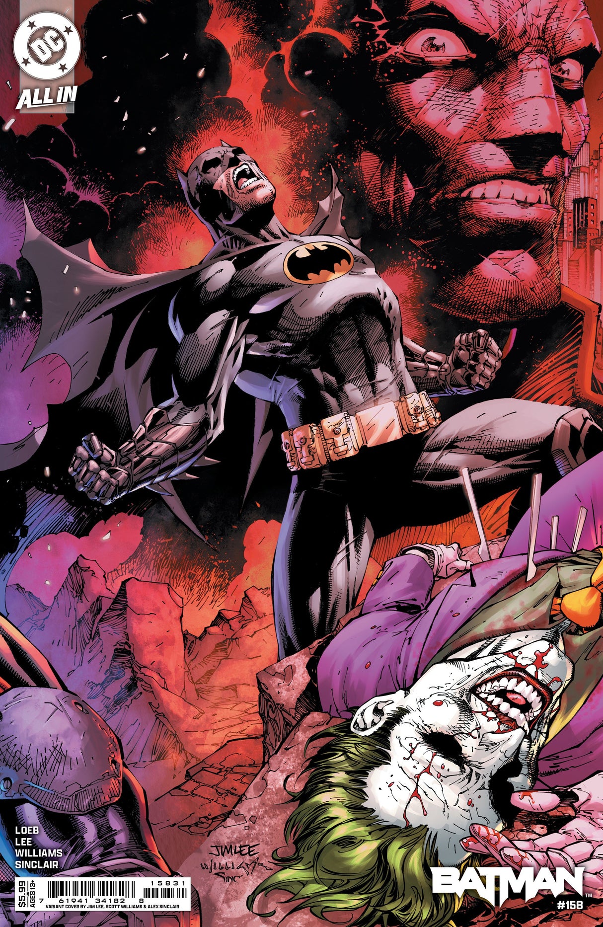 Batman #158 C Jim Lee & Scott Williams Connecting Variant (2 Of 2) (03/26/2025) Dc