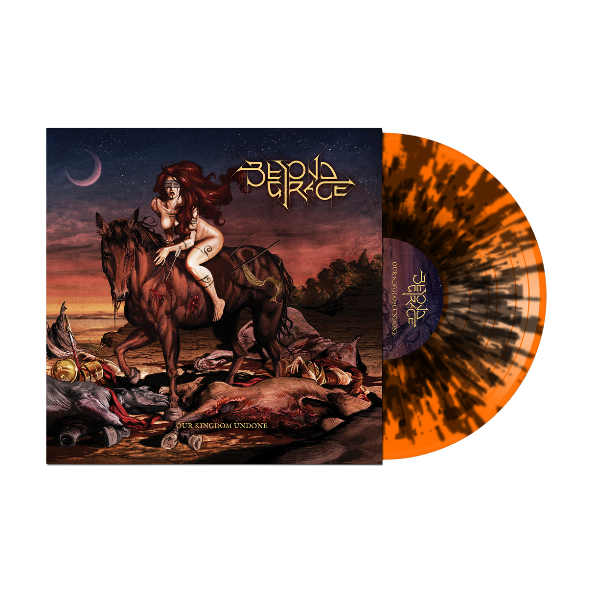 Beyond Grace - Our Kingdom Undone on Orange w/ Black Hue Vinyl LP