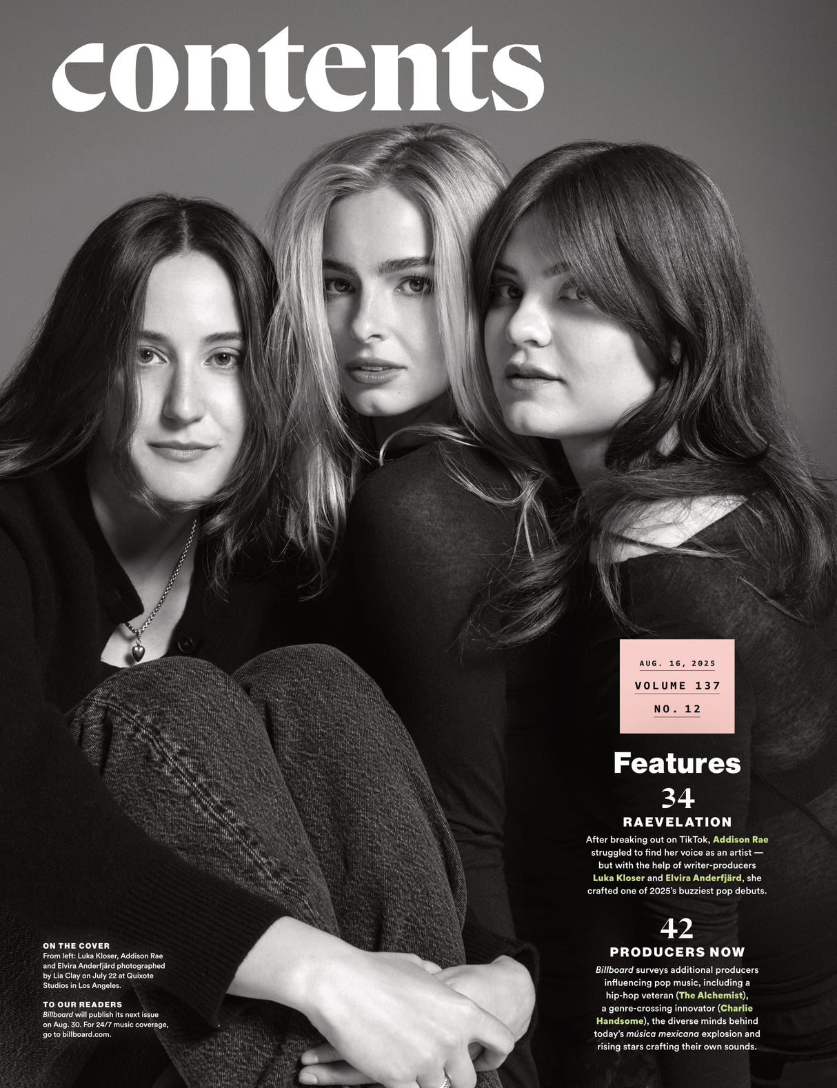 Billboard - 25.08.16 Edition: The Team Behind Addison Rae's Pop Breakthrough, Gloria Estefan's 40 Years In Music, HUNTR7x’s No.1 Hot 100, Fall 2025 Music Preview, Top-Paid Music Executives & More!