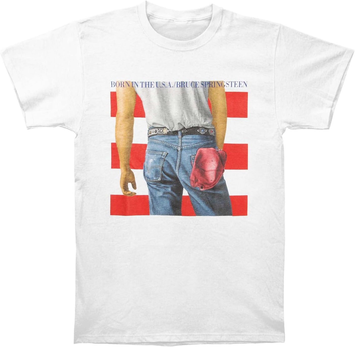 Bruce Springsteen Born in the USA Lyrics Mens T-shirt Officially Licensed