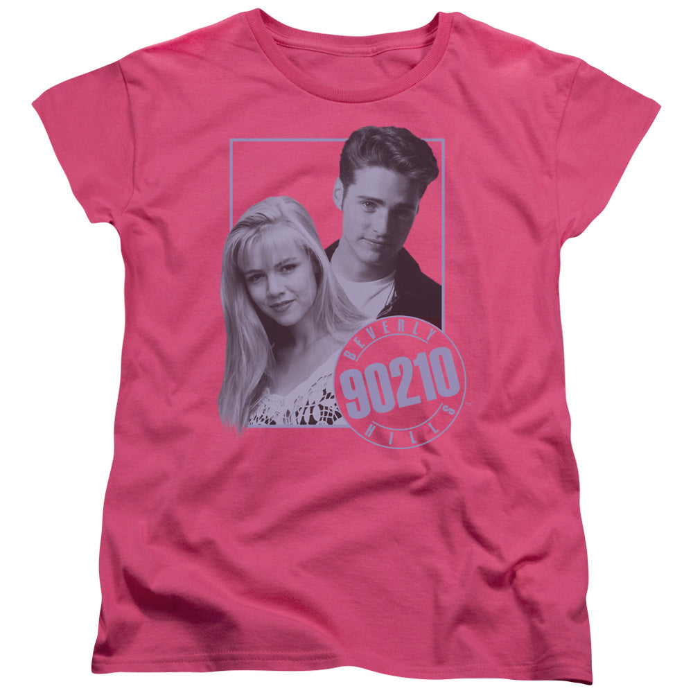 90210 Brandon & Kelly Womens T Shirt Hot Pink Officially Licensed