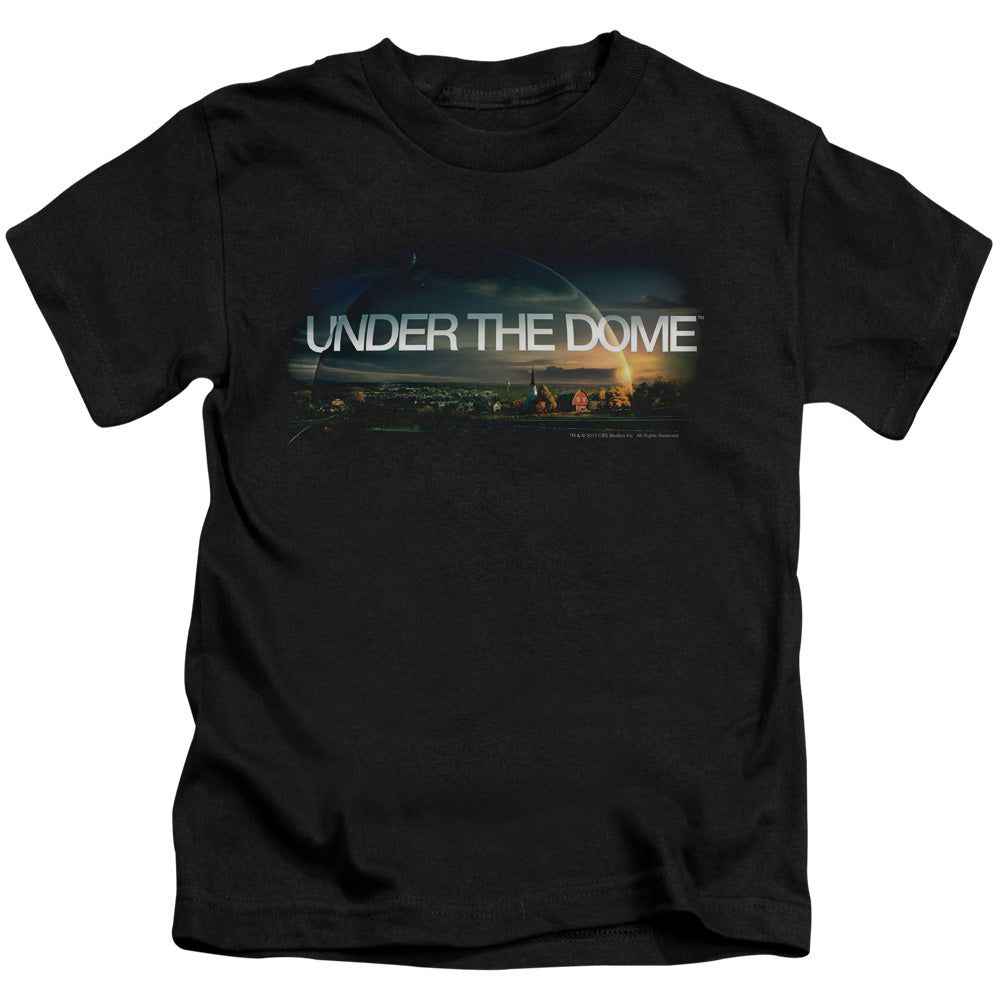 Under the Dome Dome Key Art Juvenile Kids Youth T Shirt Black Officially Licensed