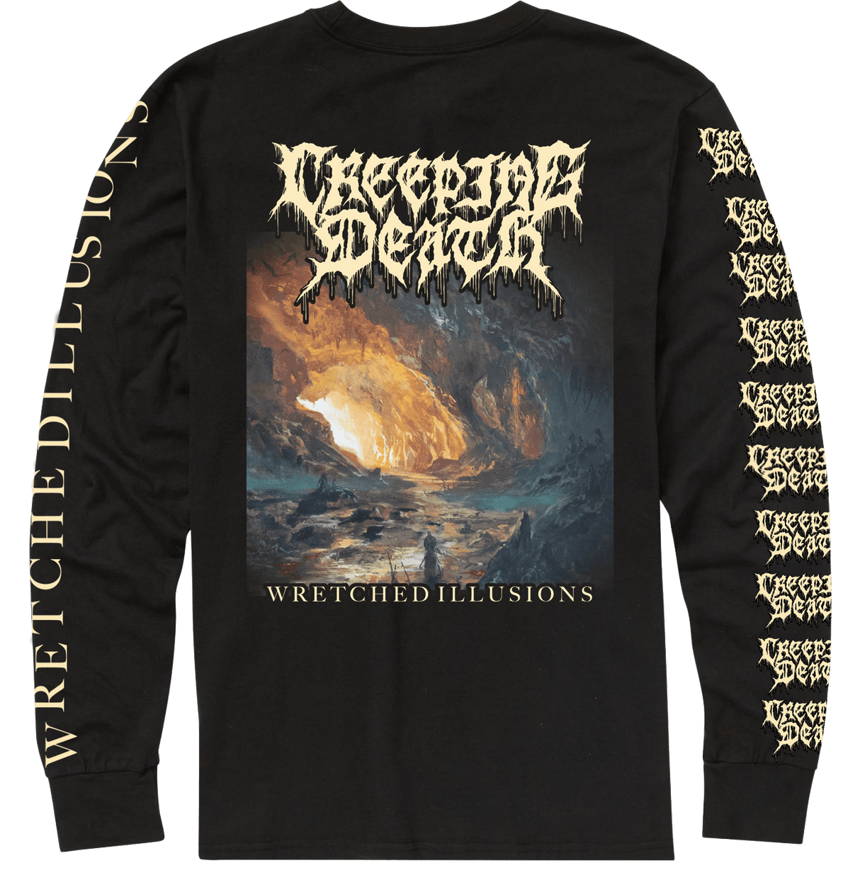 Creeping Death - Wretched Illusions Album Art Long Sleeve