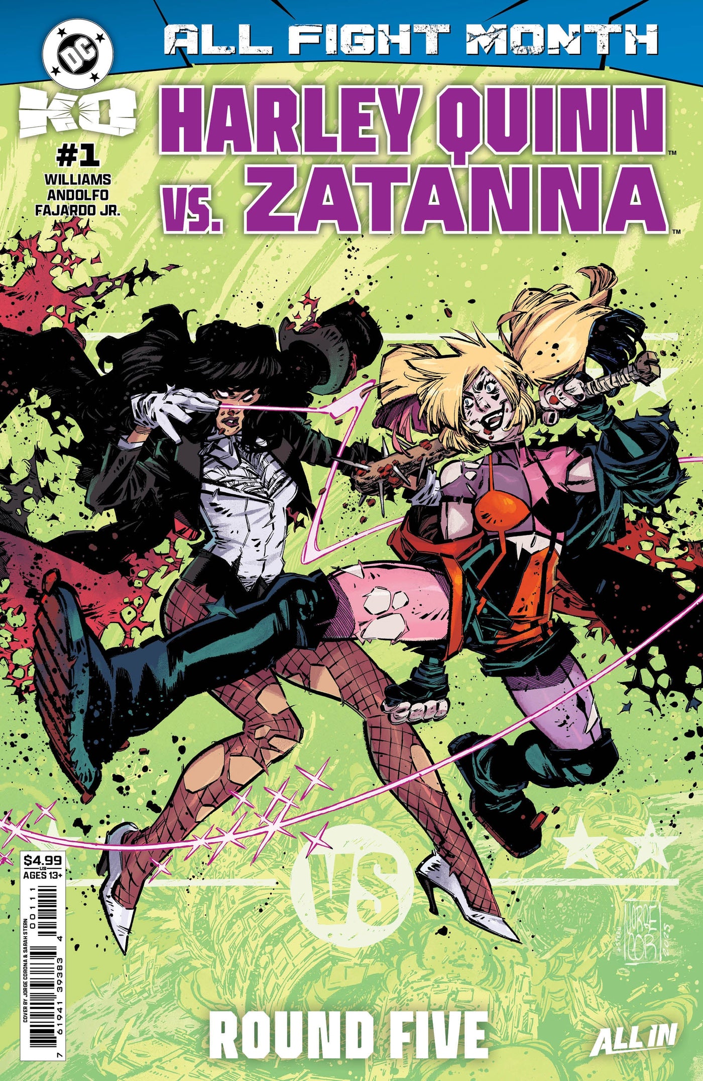 Dc K.O. Harley Quinn Vs Zatanna #1 (One Shot) 2nd Print A Jorge Corona Variant (03/04/2026) Dc