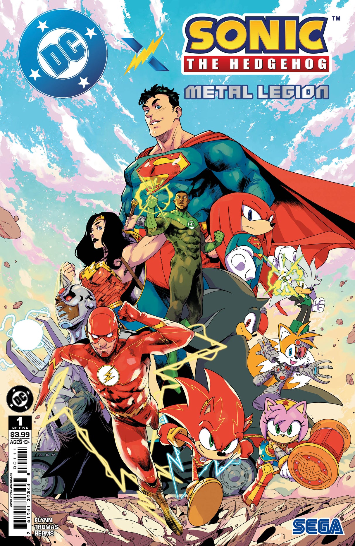 Dc X Sonic The Hedgehog The Metal Legion #1 (Of 5) A Pablo M Collar (05/06/2026) Dc