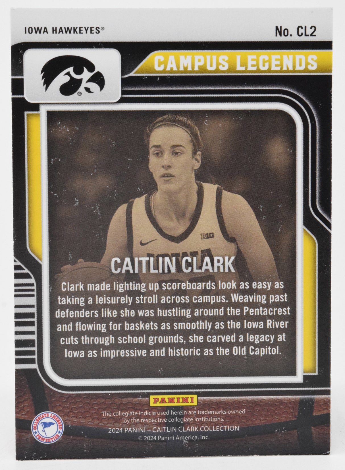 Caitlin Clark Contenders Legends WNBA Basketball Card Panini Donruss 2024 CL2