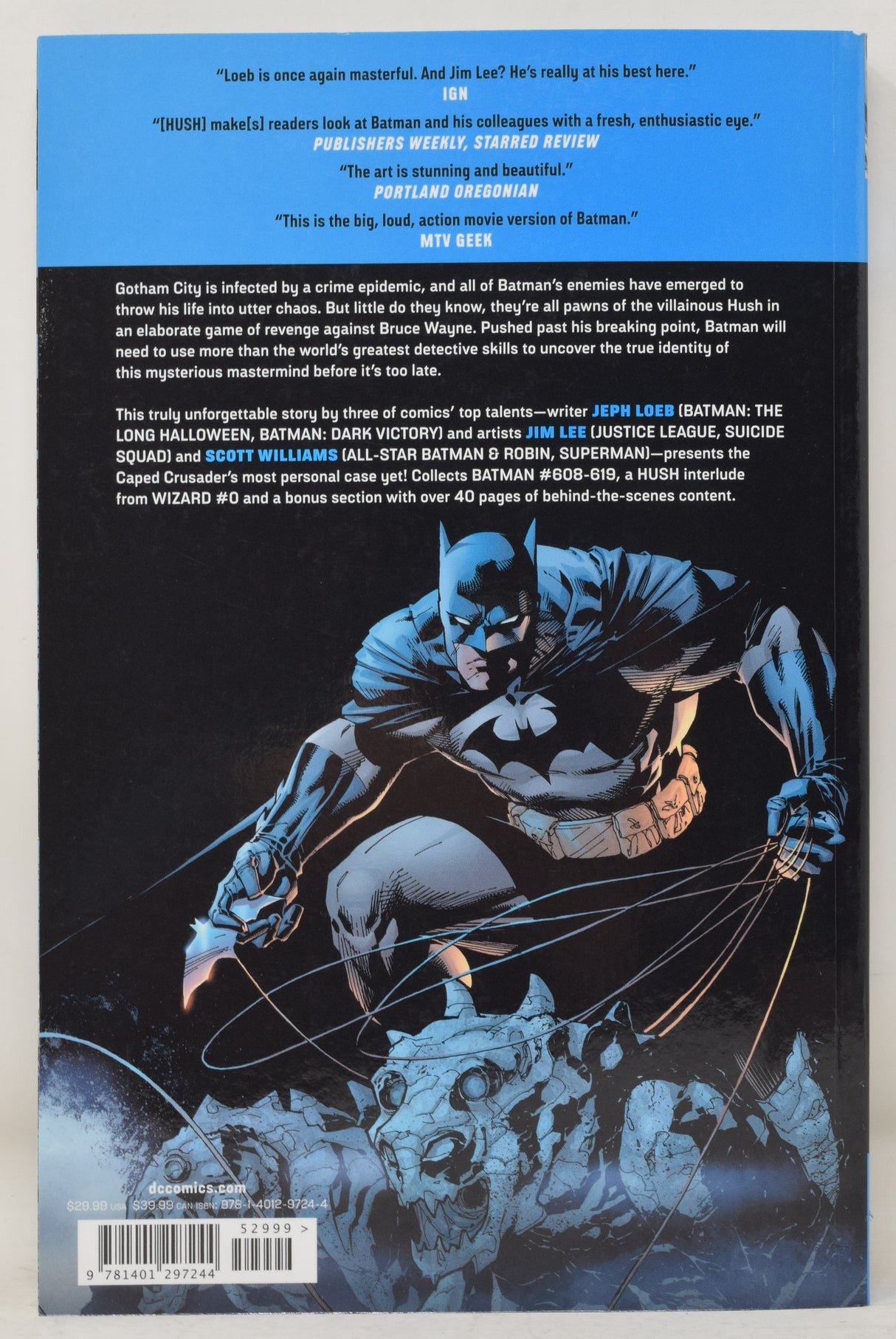Batman Hush TP DC 2019 608 - 619 Jim Lee Jeph Loeb