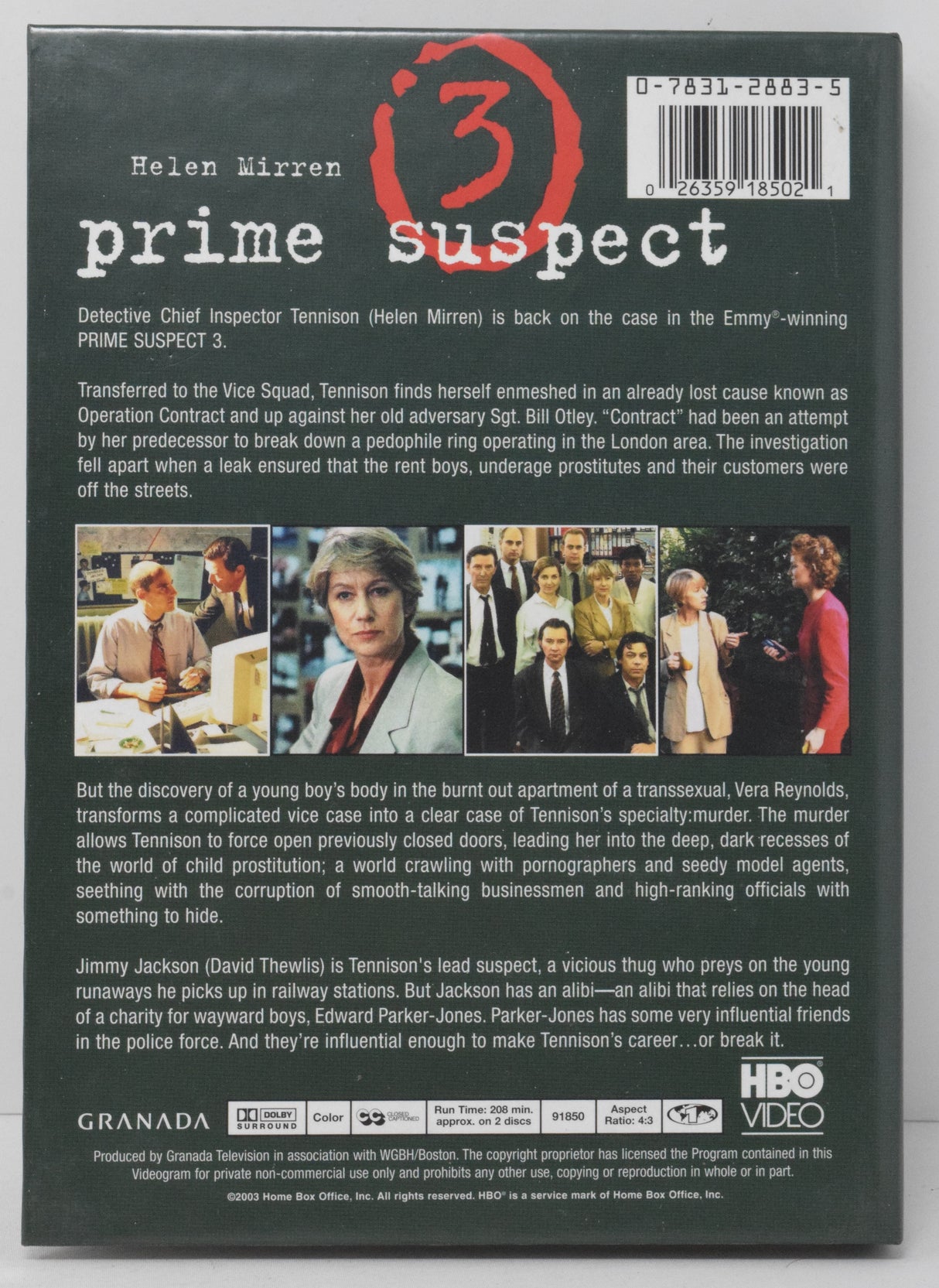 Prime Suspecct 3 DVD Helen Mirren