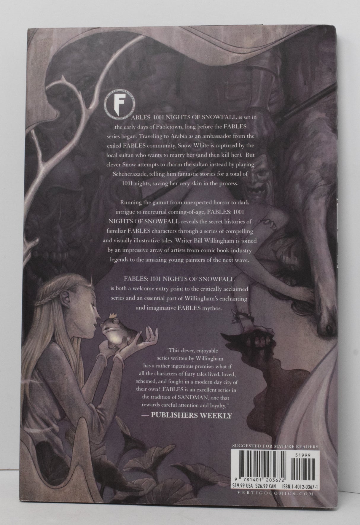Fables 1001 Nights Of Snowfall HC Vertigo 2006 NM- 9.2 Bill Willingham