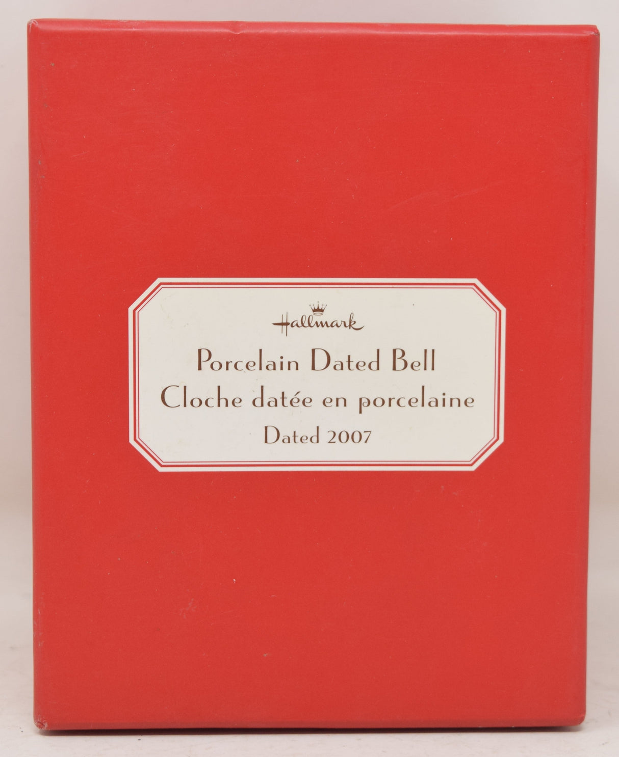 Hallmark Porcelain Dated Bell Christmas Ornament 2007 NIB