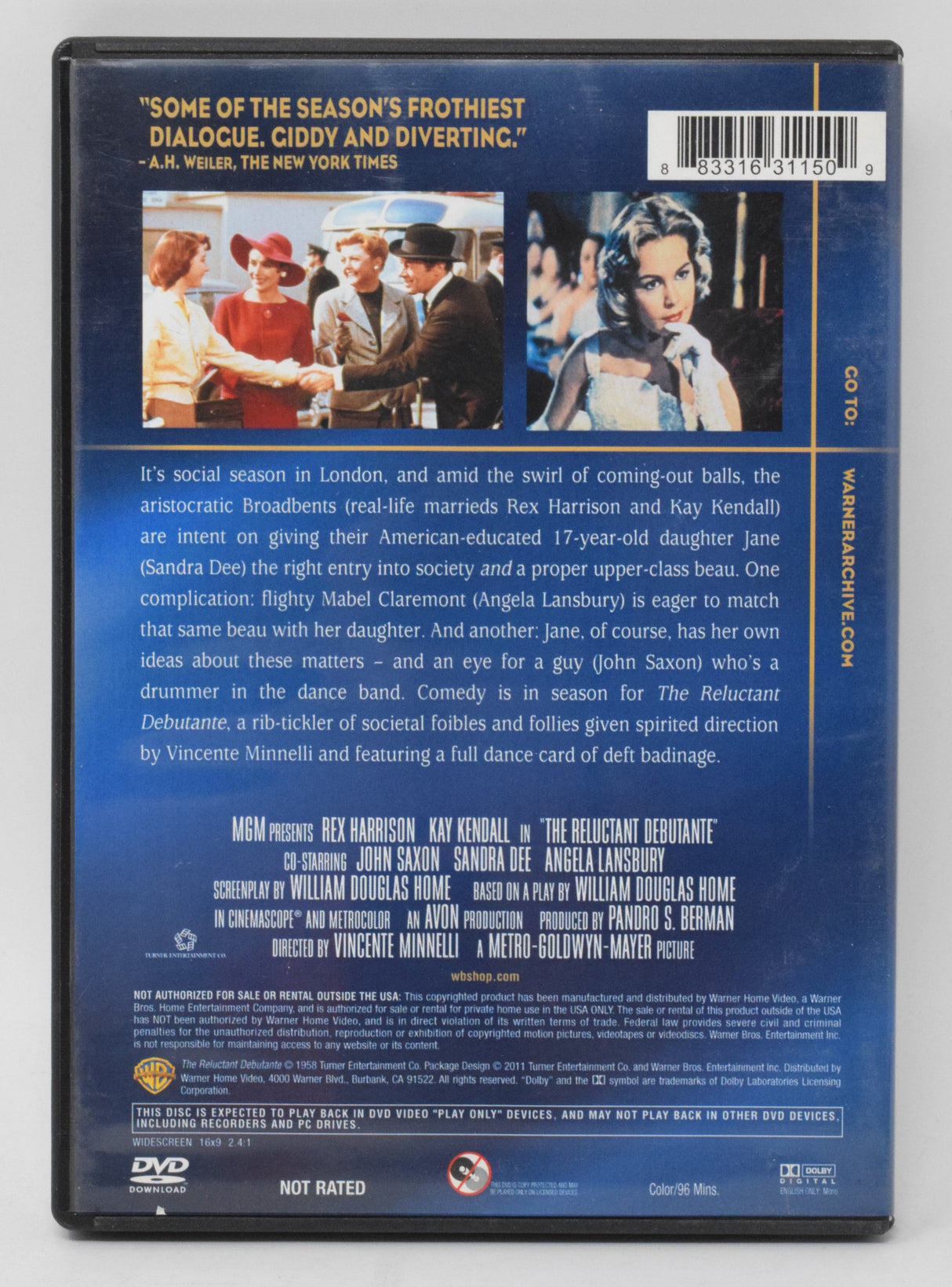 The Reluctant Debutante DVD