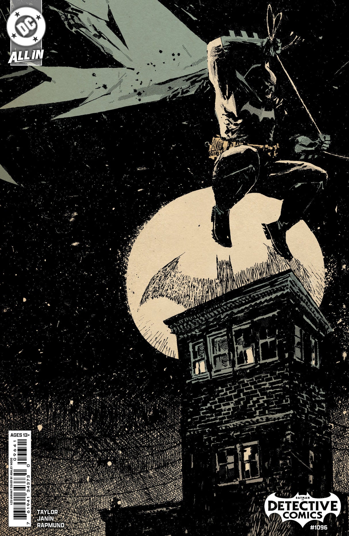 Batman Detective Comics #1096 D 1:25 Ashley Wood Variant (04/16/2025) Dc