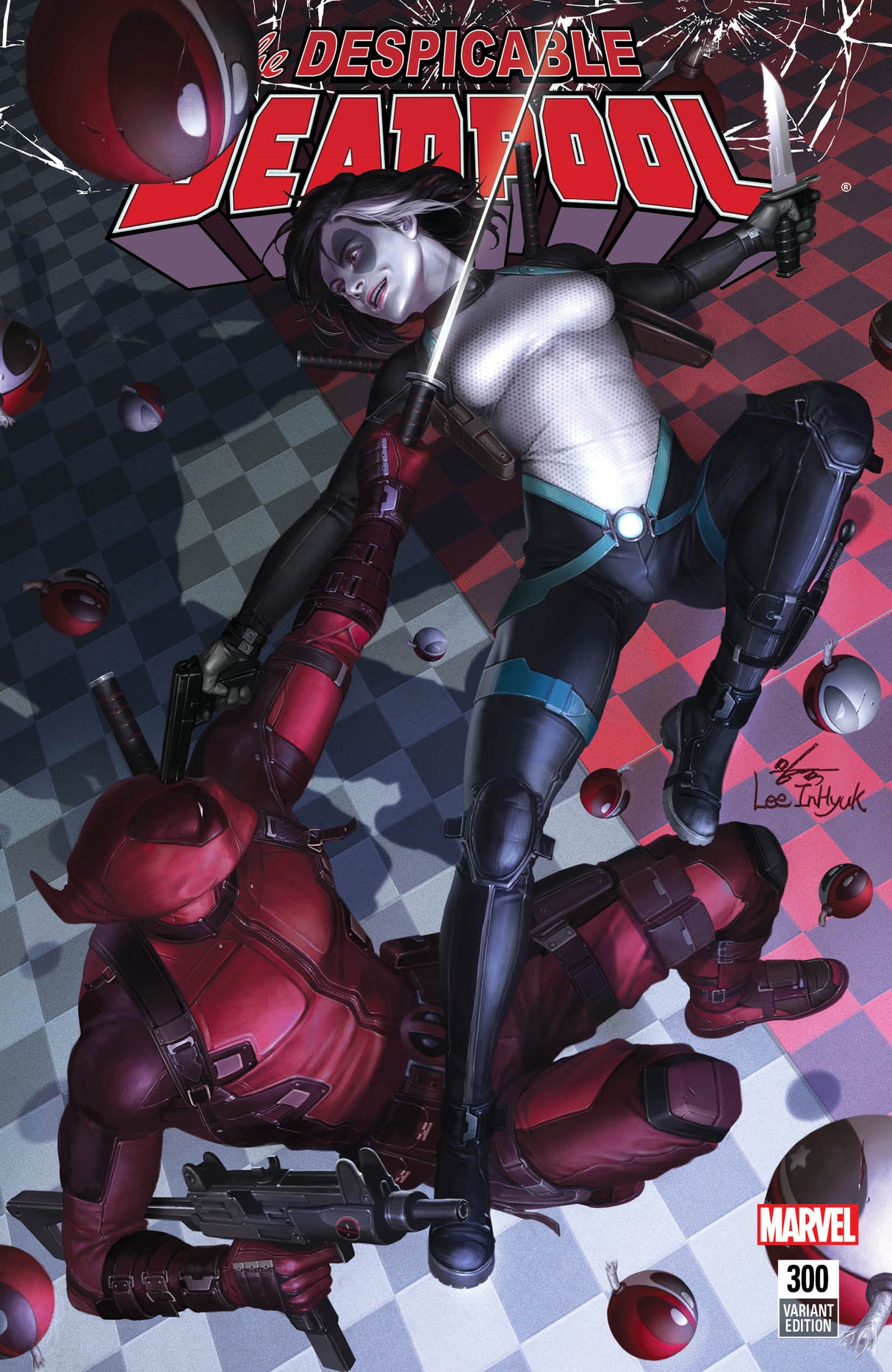 Despicable Deadpool 300 Marvel In-Hyuk Lee Variant Golden Apple Comics