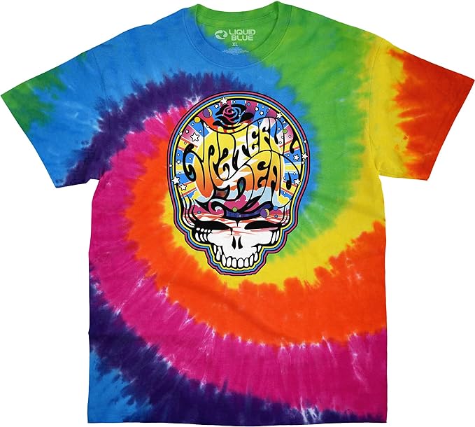 Grateful Dead SYF Steal Your Face Tie Dye Mens T-shirt