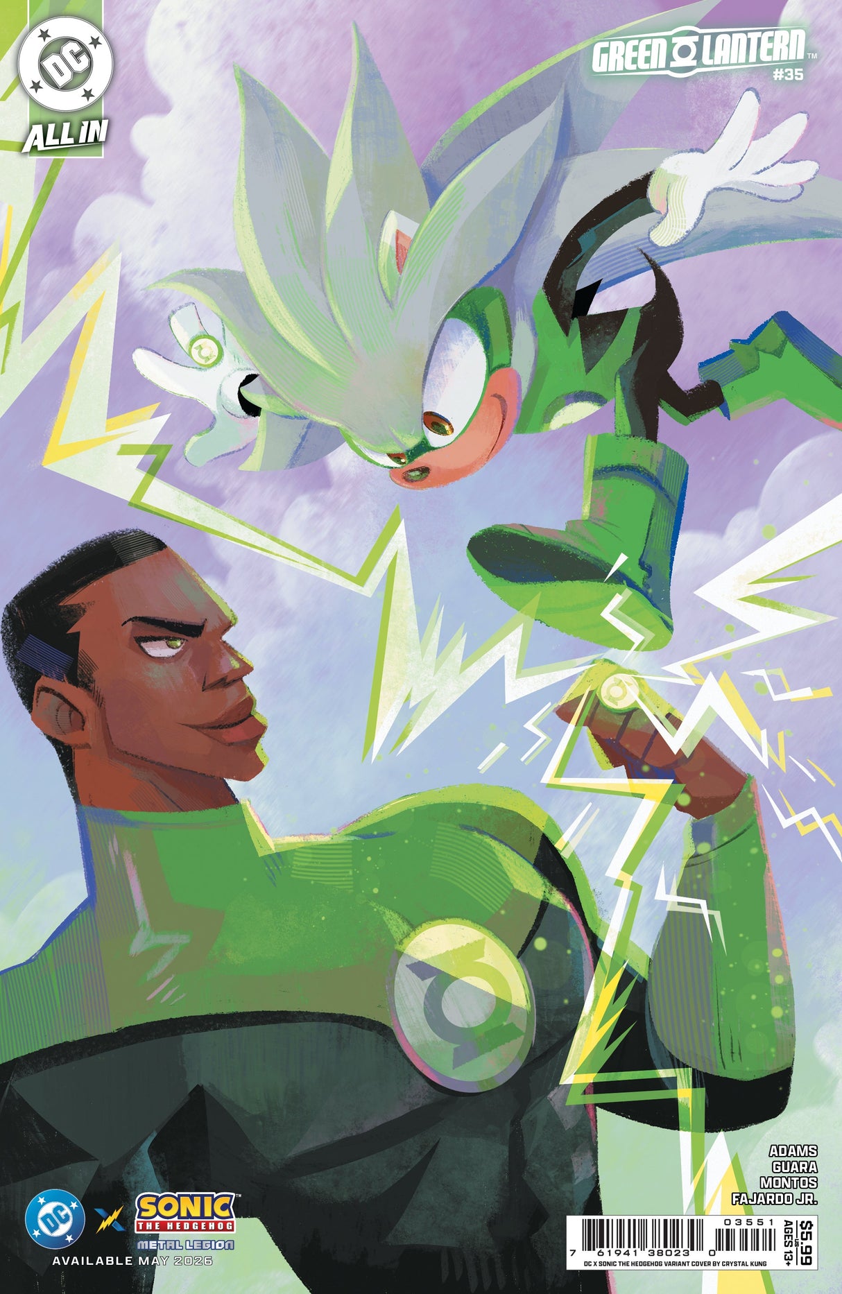 Green Lantern #35 E Crystal Kung Dc X Sonic Variant (05/27/2026) Dc