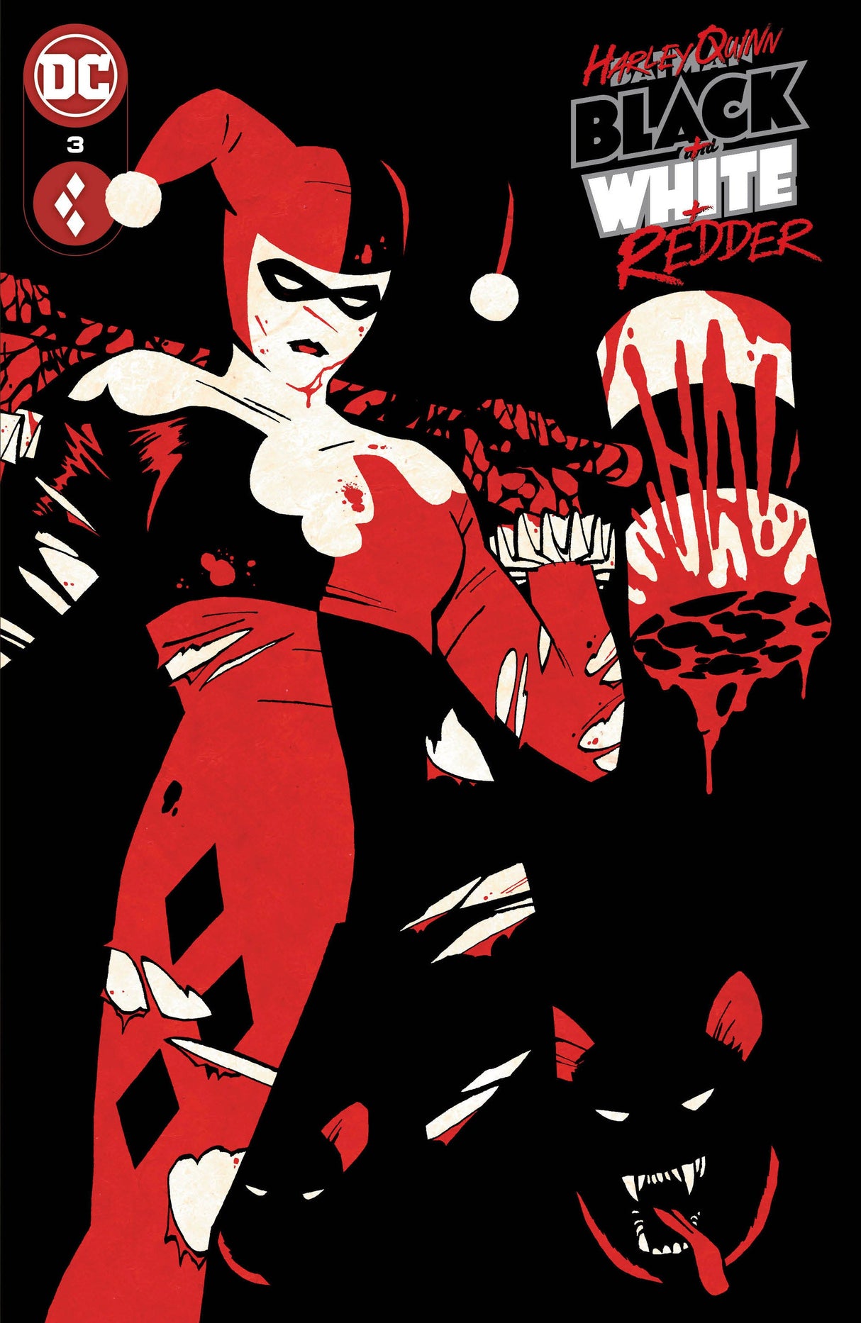 Harley Quinn Black White Redder #3 (Of 6) A Cliff Chiang Gail Simone (09/19/2023) Dc