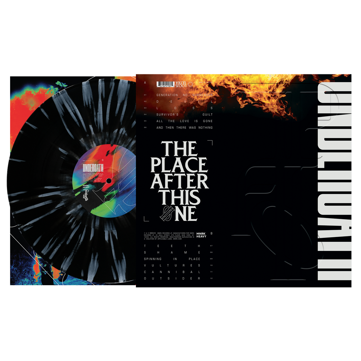 Underoath - The Place After This One Black/White Splatter Vinyl