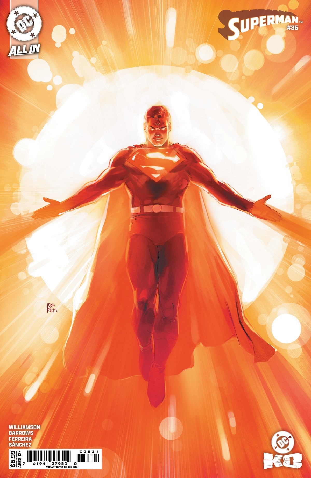 Superman #35 C Rod Reis Variant (Dc K.O.) (02/25/2026) Dc