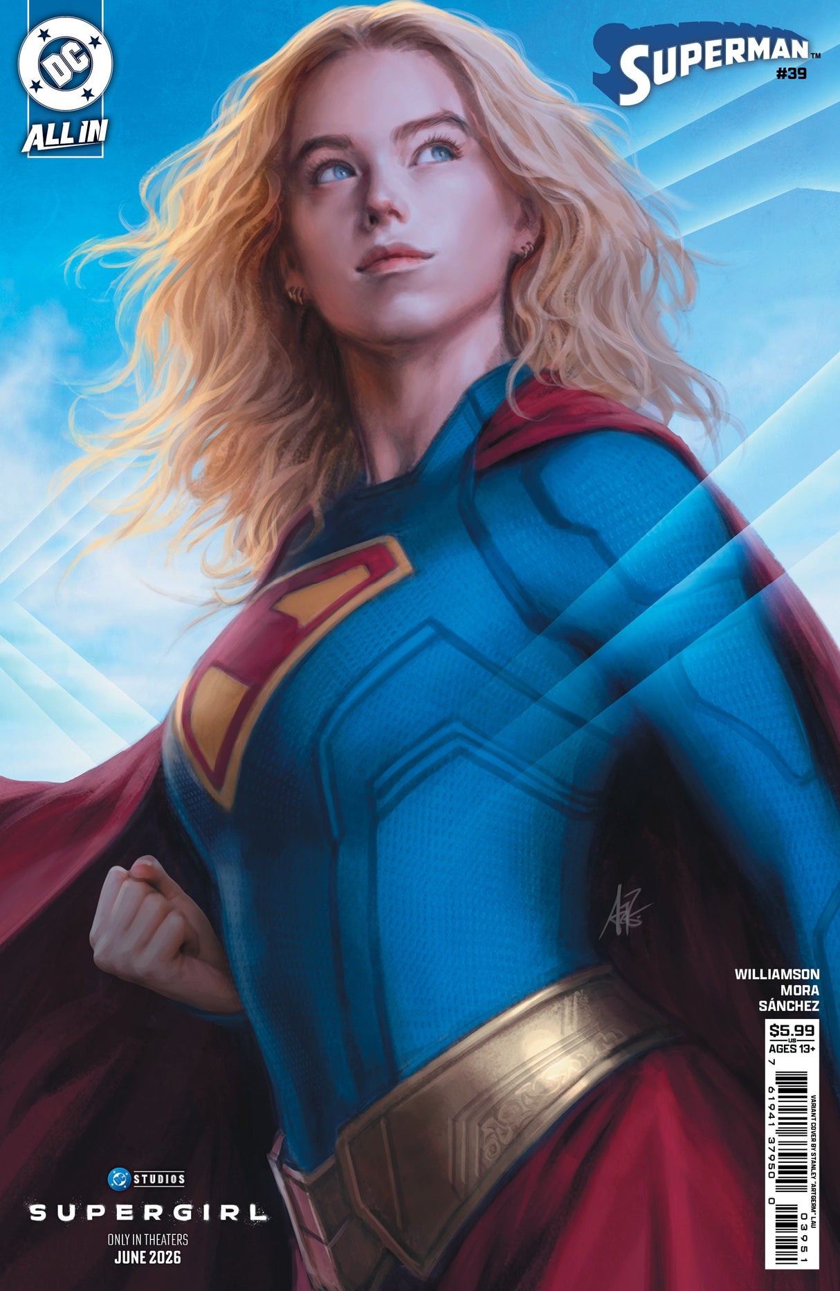 Superman #39 E Stanley Artgerm Lau Supergirl Movie Variant (The Reign Of The Superboys) (06/24/2026) Dc