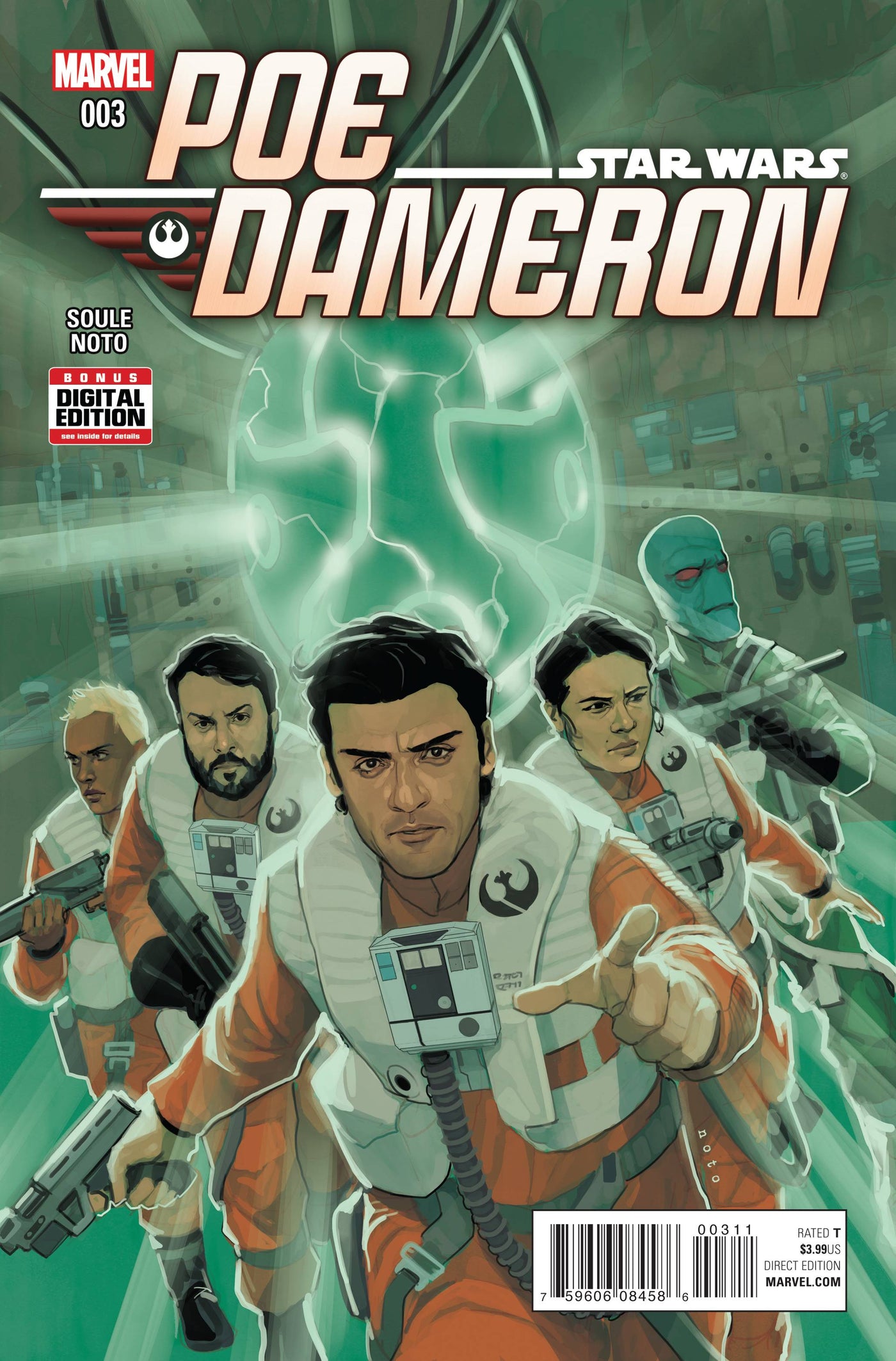 Star Wars Poe Dameron #3 A Marvel 2016 Phil Noto Charles Soule