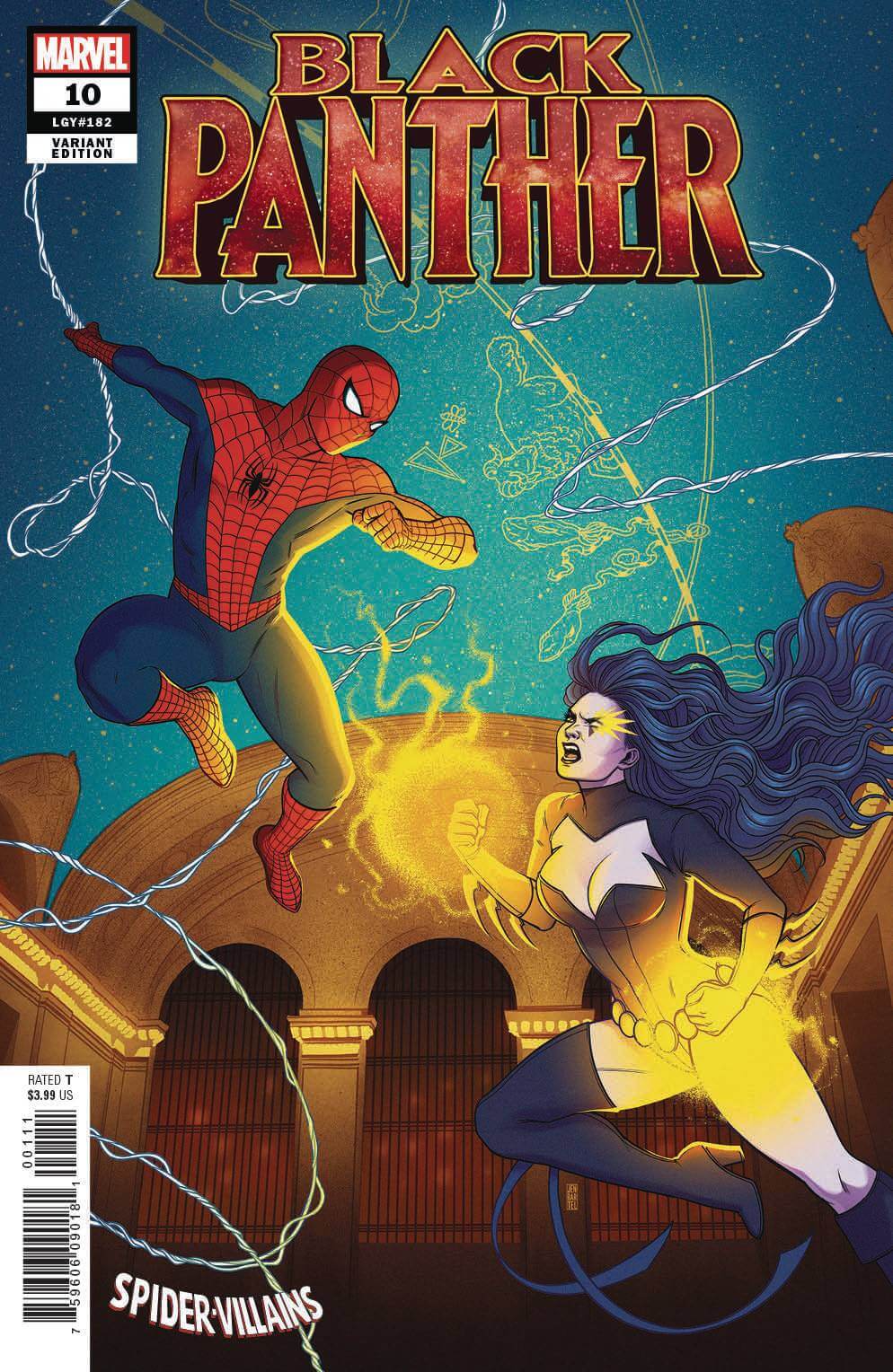 BLACK PANTHER #10 Jen BARTEL SPIDER-MAN VILLAINS Variant (03/27/2019) MARVEL