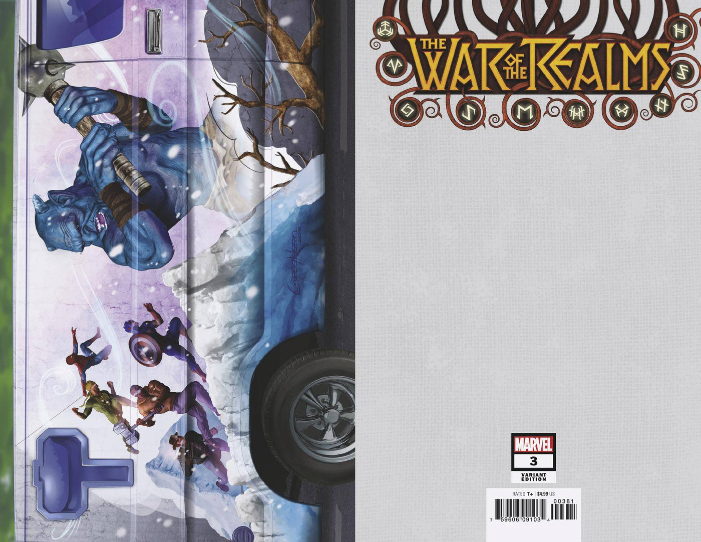 WAR OF REALMS #3 (OF 6) 1:10 Greg Horn Van variant (05/01/2019) MARVEL