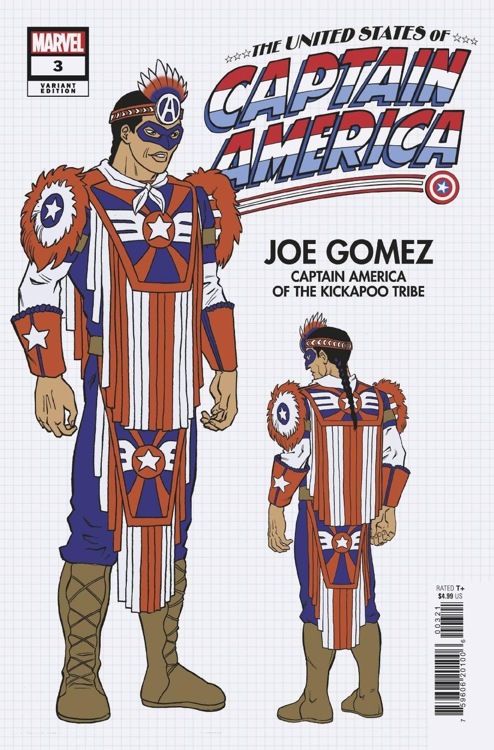United States Captain America #3 (Of 5) B David Cutler Design Variant (08/25/2021) Marvel