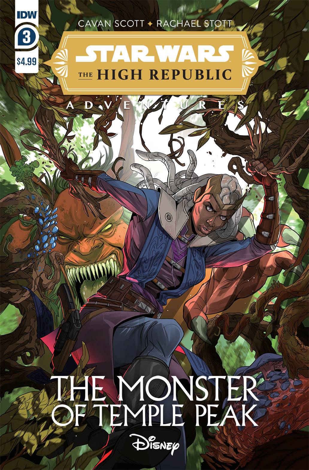 Star Wars High Republic Adventures Monster Temple Peak #3 (Of 4) Rachael Stott Cavan Scott (C: 1-0-0 (10/27/2021) Idw