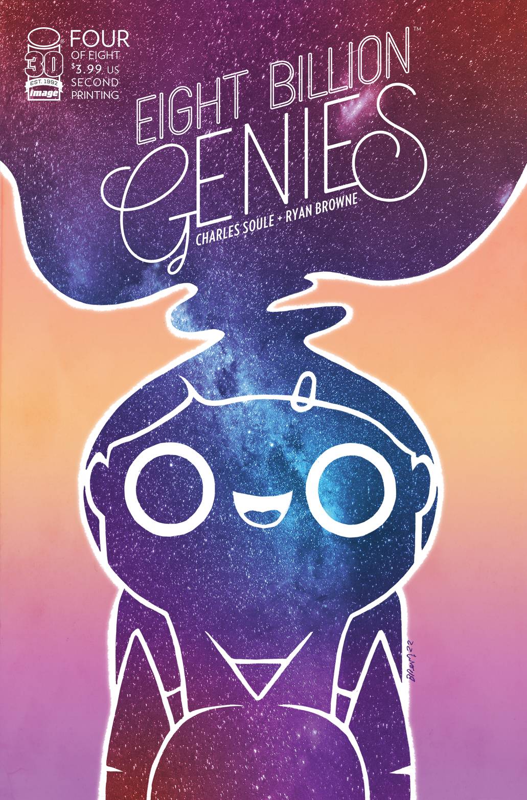 Eight Billion Genies #4 (Of 8) 2nd Print Ryan Browne Variant (Mr) (09/07/2022) Image
