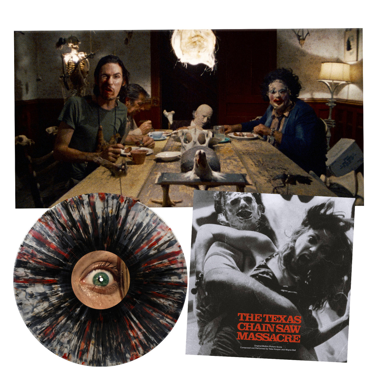 THE TEXAS CHAIN SAW MASSACRE Original Motion Picture Score (1974) (Human Detritus Splatter Exclusive) (Vinyl)