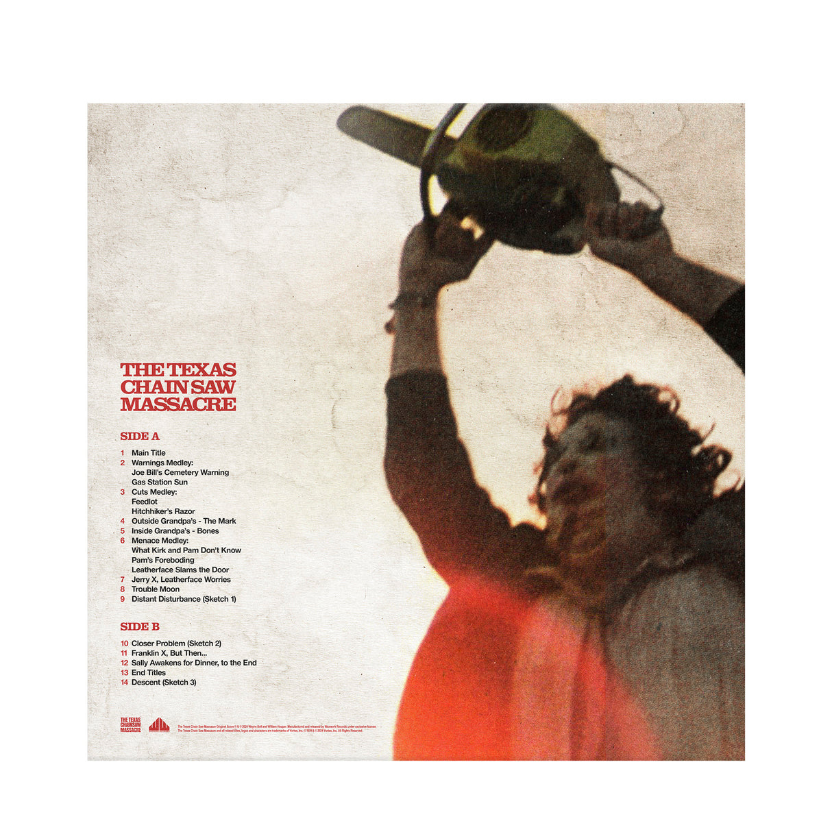 THE TEXAS CHAIN SAW MASSACRE Original Motion Picture Score (1974) (Human Detritus Splatter Exclusive) (Vinyl)