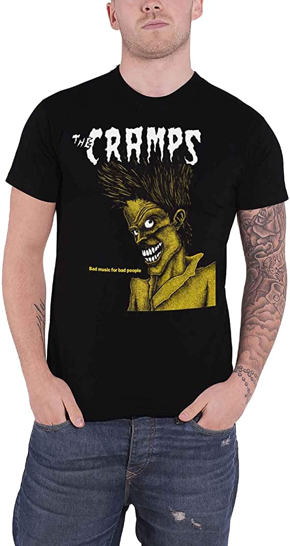 The Cramps Mens T-shirt- Logo Human Fly Album- New