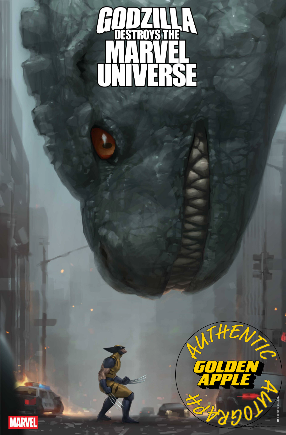 Godzilla Destroys The Marvel Universe #3 C SIGNED Jeehyung Lee Variant (09/24/2025) Marvel