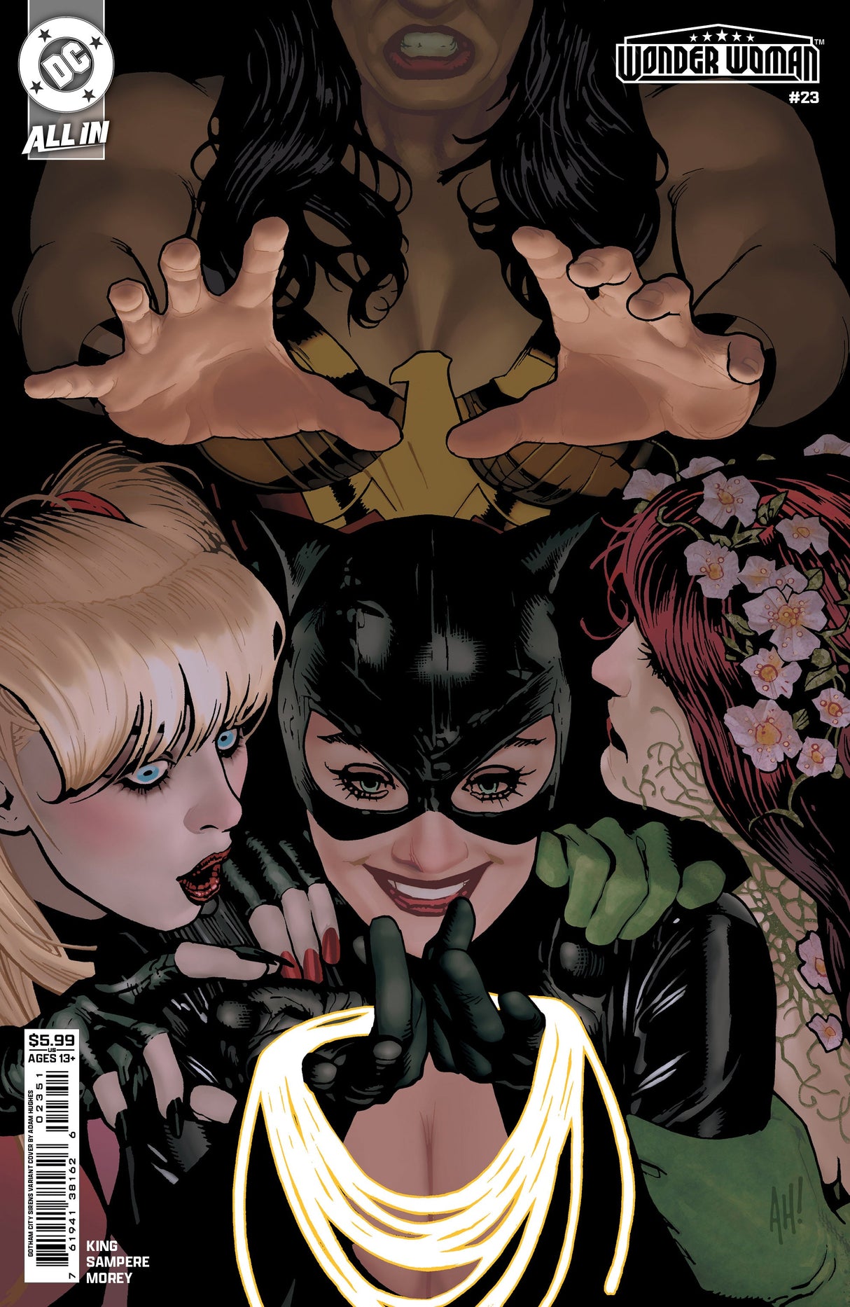 Wonder Woman #23 D Adam Hughes Gotham City Sirens Variant (07/16/2025) Dc